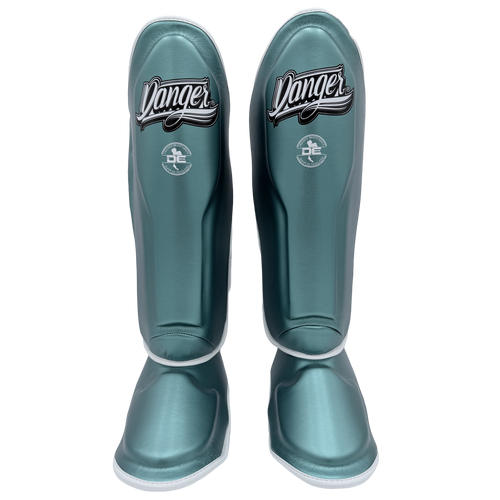 Shin Guard Supermax Microfiber Viridian White - Sambo Store Australasia