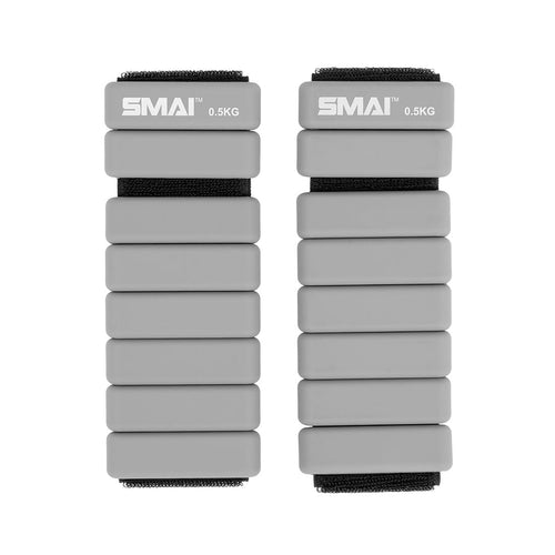 Weighted Ankle / Wrist Bracelets 0.5KG (Pair) - Grey - Sambo Store Australasia