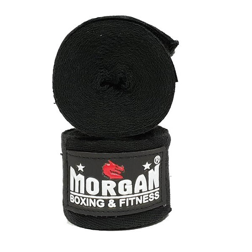 Morgan Cotton Boxing Hand Wraps 180inch - 4m Long (Pair) - Sambo Store Australasia