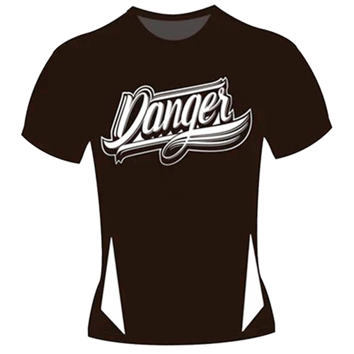 T-Shirt Cotton USA Danger Black White - Sambo Store Australasia