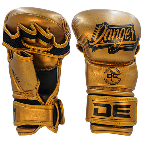 MMA Gloves Danger Sparring Microfiber Gold - Sambo Store Australasia