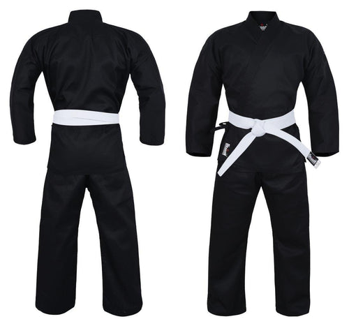 Dragon Karate Uniform (Black) - 8oz - Sambo Store Australasia