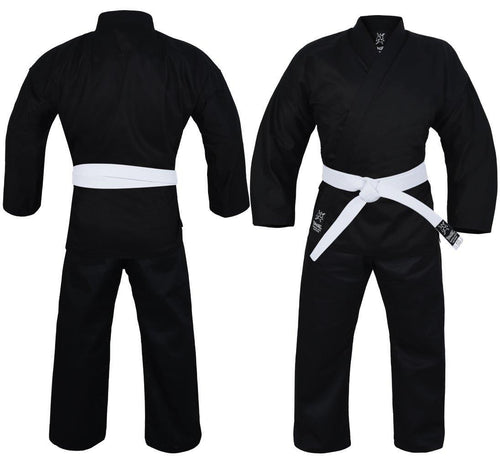 Yamasaki Pro Black Karate Uniform - 10oz - Sambo Store Australasia
