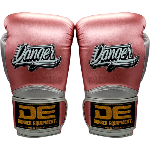 Boxing Gloves Danger Rocket Microfiber Metalic Pink - Sambo Store Australasia