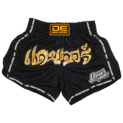 Muaythai Shorts Danger Black Micro - Sambo Store Australasia