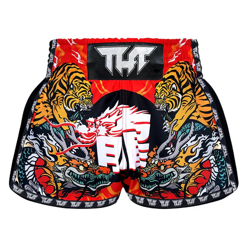 TUFF Chinese Dragon & Tiger Muay Thai Shorts - Sambo Store Australasia