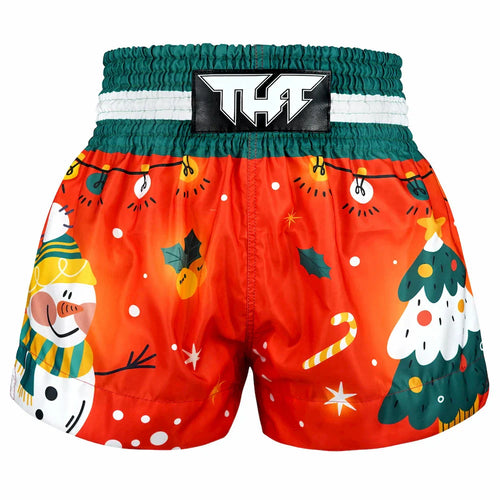 TUFF Snowman Christmas Muay Thai Shorts - Sambo Store Australasia
