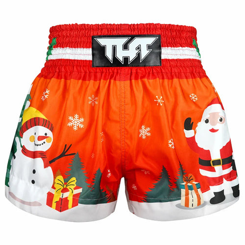 TUFF Festive Snowman Christmas Muay Thai Shorts - Sambo Store Australasia