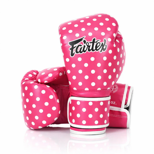 Fairtex BGV14 Microfibre Boxing Gloves - Art Collections - Polka Dot - Sambo Store Australasia