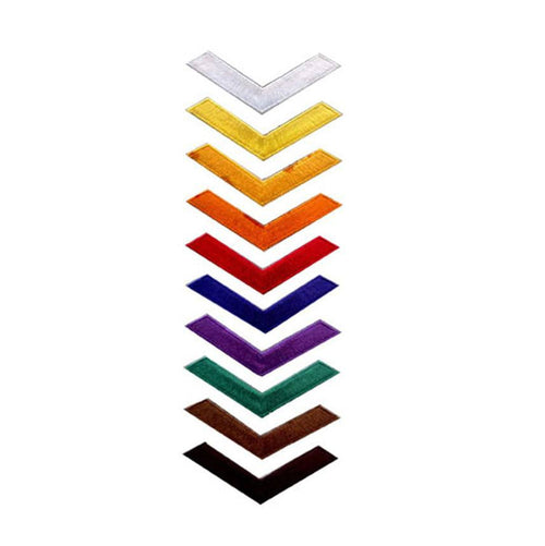 Badge - Coloured Ranking Arrow 10 Pack - Sambo Store Australasia