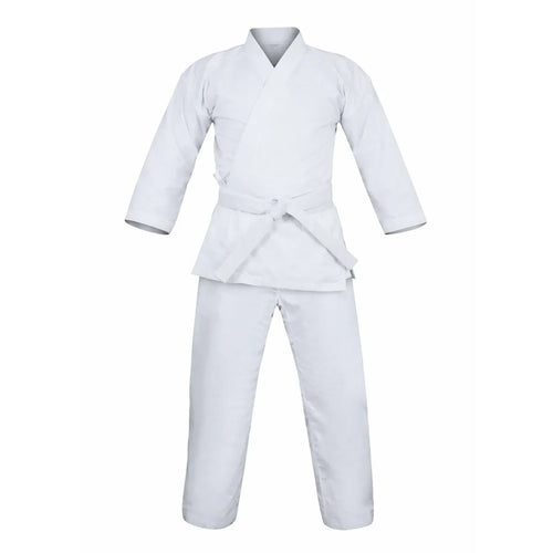 Rising Sun Ribbed Gengi White 8oz Karate Gi - Sambo Store Australasia