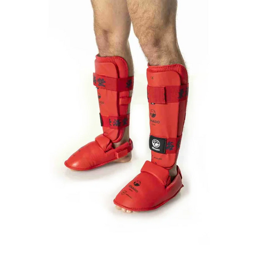 Tokaido WKF Approved Karate Shin Instep and Heel Guards - Sambo Store Australasia