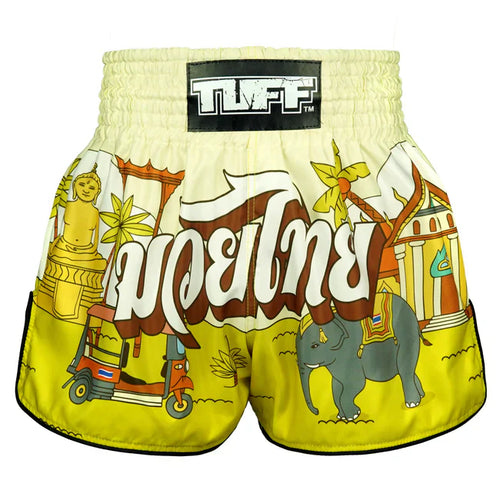 TUFF Sunshine Journey Retro Muay Thai Shorts - Sambo Store Australasia