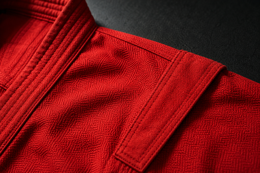 DSI Sambo Jacket FIAS approved kurtka close up showing epaulet construction