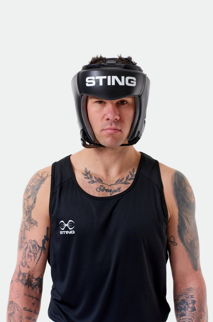 Sting Competition Open Face Head Guard 2.0 | Boxing Australia Approved & IBA Compliant