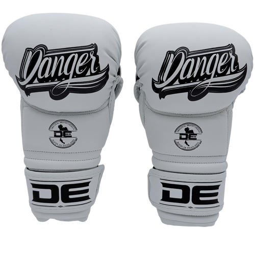 MMA Gloves Danger Sparring Microfiber White - Sambo Store Australasia