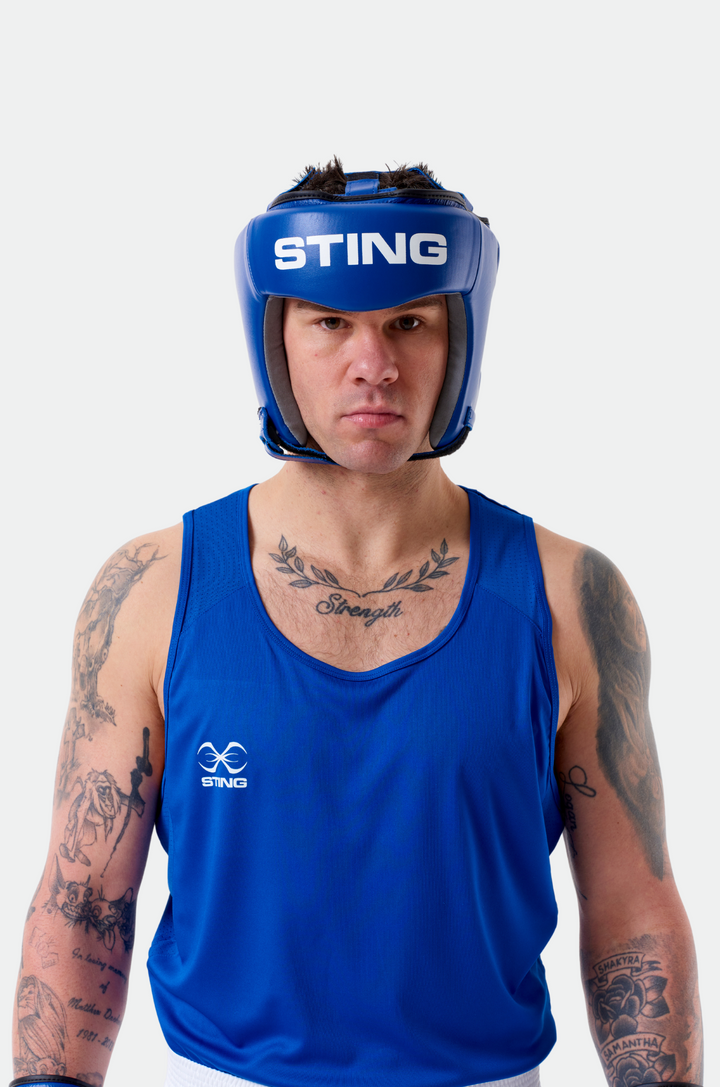 IBA Competition Approved Open Face Head Guard | Protective Boxing & Sparring Headgear