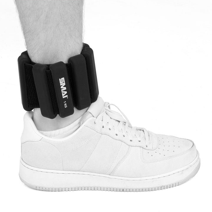 Weighted Ankle / Wrist Bracelets 1KG (Pair) - Black