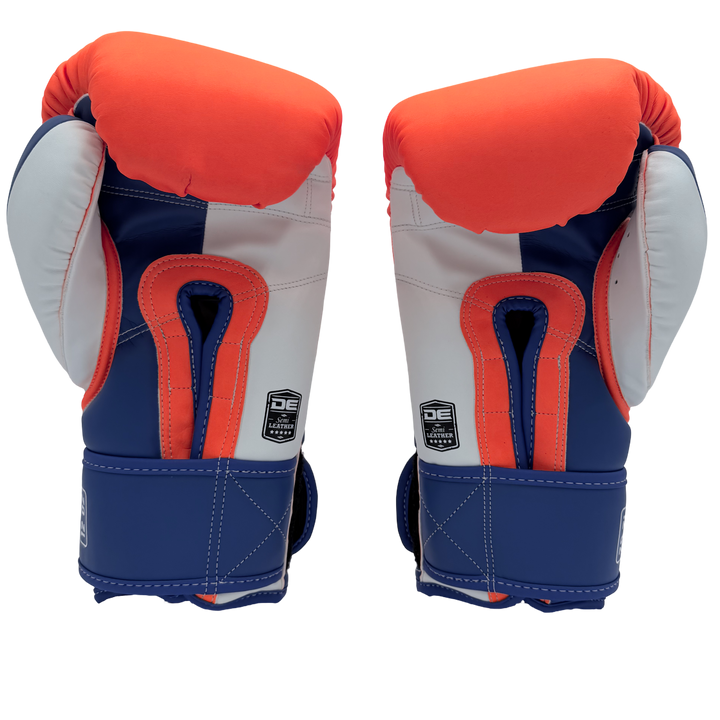 Boxing Gloves Danger Mexican Microfiber Orange Blue - Sambo Store Australasia