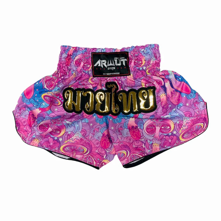Arwut Psychedelic Trippy Shrooms Muay Thai Shorts - Sambo Store Australasia