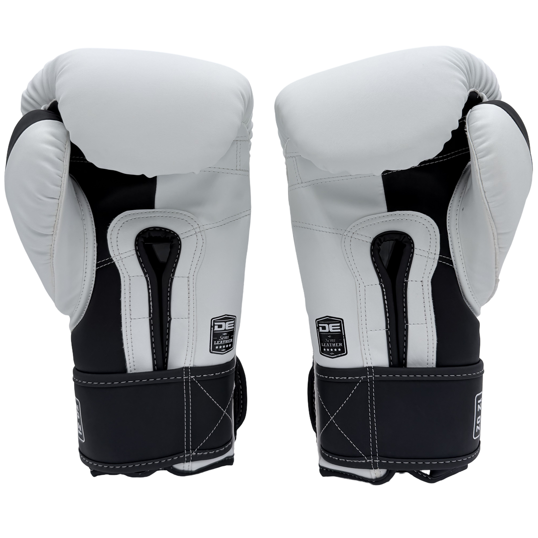 Boxing Gloves Danger Mexican Microfiber White Black - Sambo Store Australasia