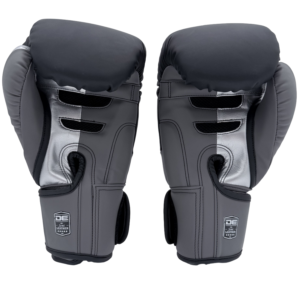 Boxing Gloves Danger EVO 3 Microfiber Black Grey Silver - Sambo Store Australasia