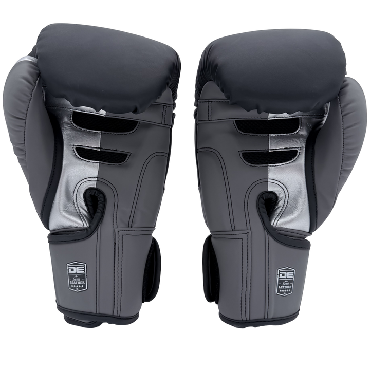 Boxing Gloves Danger EVO 3 Microfiber Black Grey Silver - Sambo Store Australasia