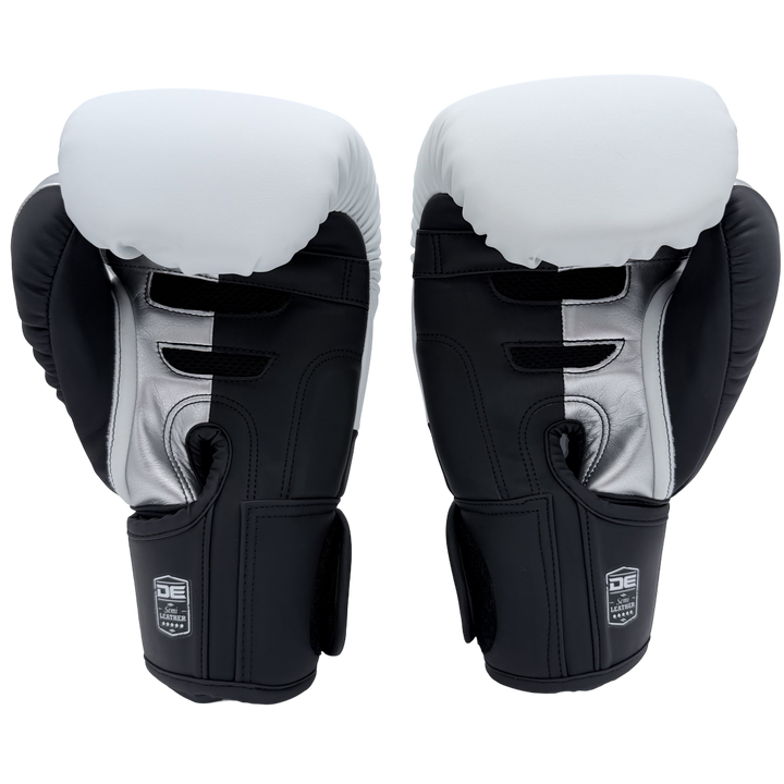 Boxing Gloves Danger EVO 3 Microfiber White Black Silver - Sambo Store Australasia