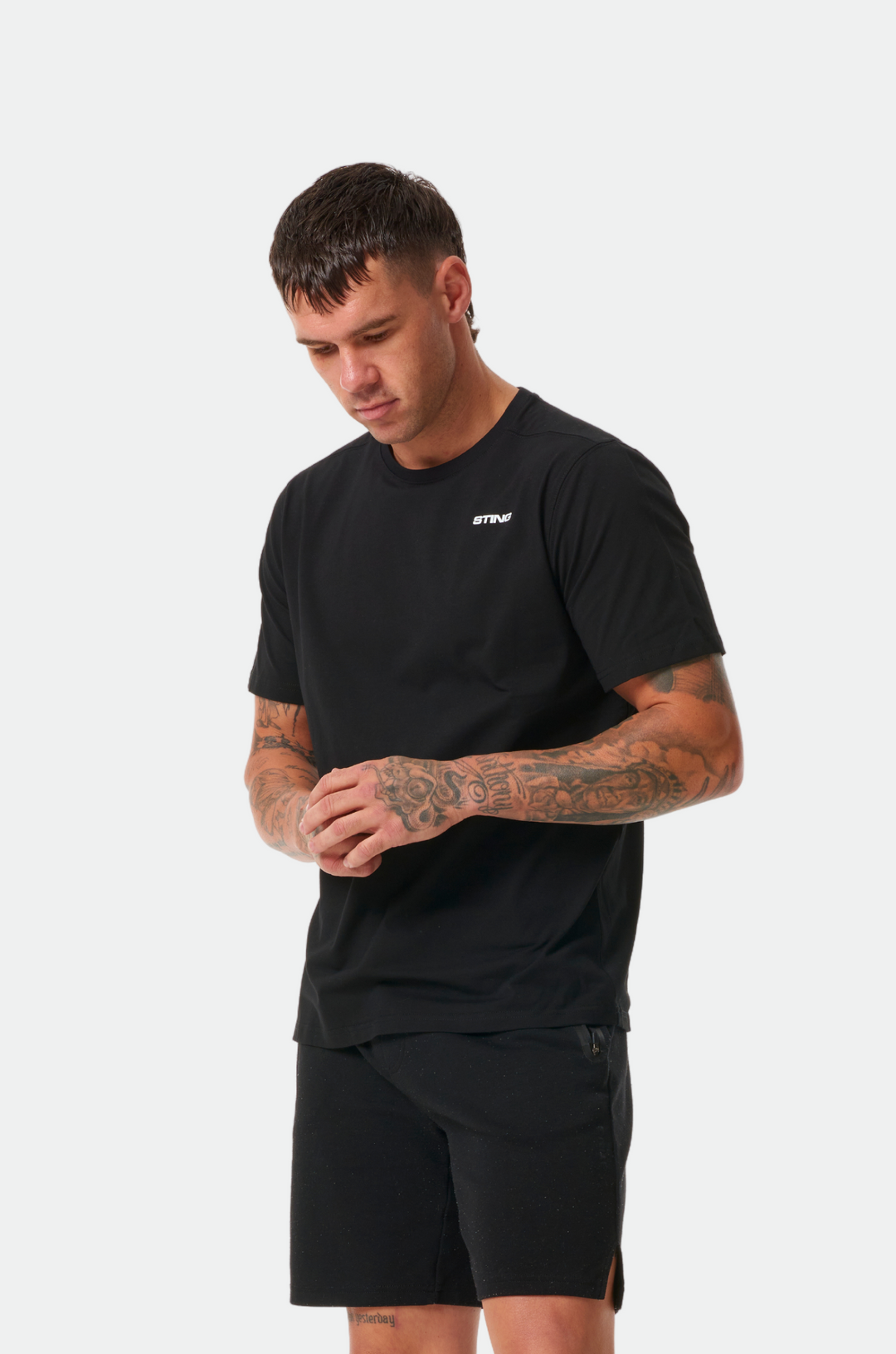 Sting Men's Vision Training T-Shirt | Breathable Cotton-Poly Blend & Athletic Fit