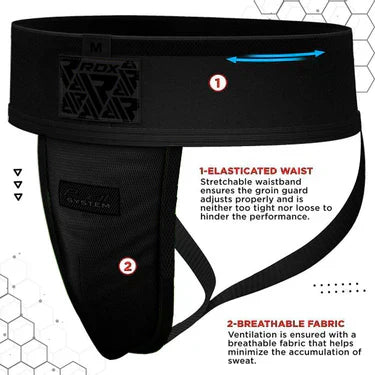 RDX H1 Groin Guard with Gel Cup Black - Sambo Store Australasia