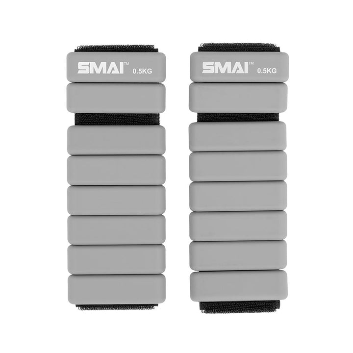 Weighted Ankle / Wrist Bracelets 0.5KG (Pair) - Grey - Sambo Store Australasia