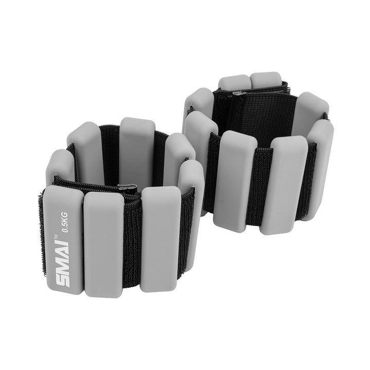 Weighted Ankle / Wrist Bracelets 0.5KG (Pair) - Grey - Sambo Store Australasia
