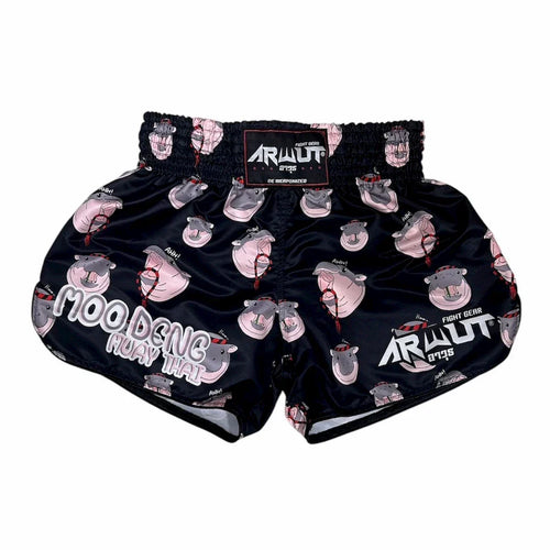 Arwut Moo Deng Monogram Muay Thai Shorts - Sambo Store Australasia