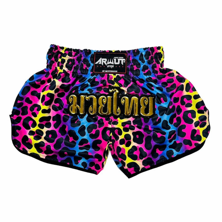 Arwut Rainbow Leopard Muay Thai Shorts - Sambo Store Australasia
