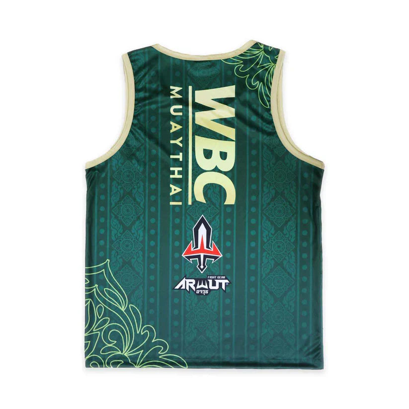 Arwut x WBC Amazing Muay Thai Emerald Singlet - Sambo Store Australasia