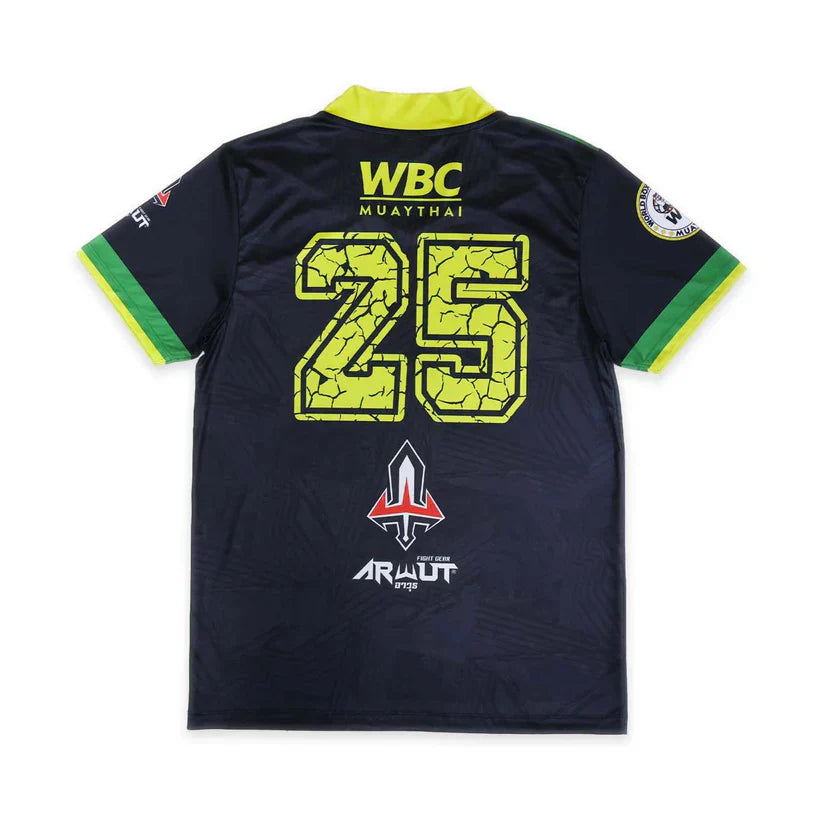 Arwut x WBC Amazing Muay Thai Black Flame Soccer T-Shirt - Sambo Store Australasia