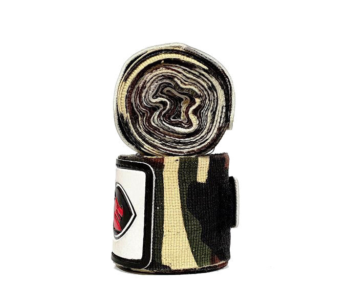 MORGAN CAMO ELASTIC BOXING HAND WRAPS 180inch - 4m long (PAIR)