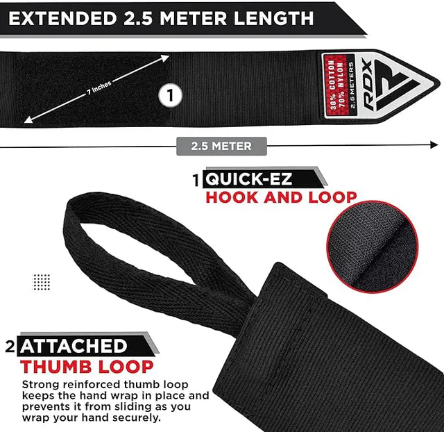 Hand Wraps 2.5 Meter - Sambo Store Australasia