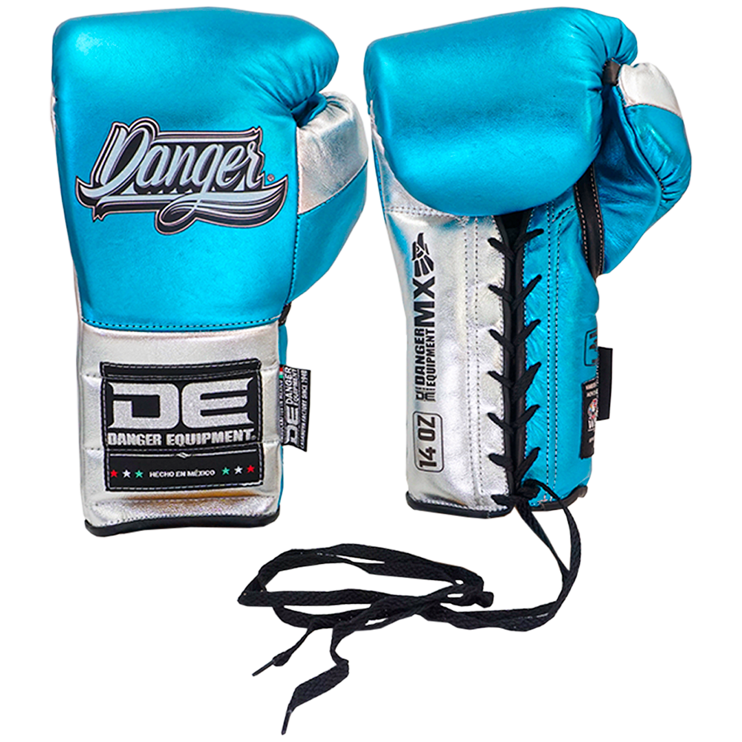 Boxing Gloves Laces Danger Mx Sky Blue - Sambo Store Australasia