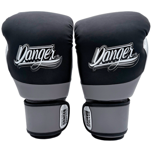 Boxing Gloves Danger EVO 3 Microfiber Black Grey Silver - Sambo Store Australasia