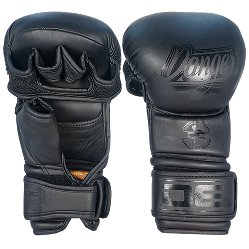 MMA Gloves Danger Sparring Microfiber Black - Sambo Store Australasia