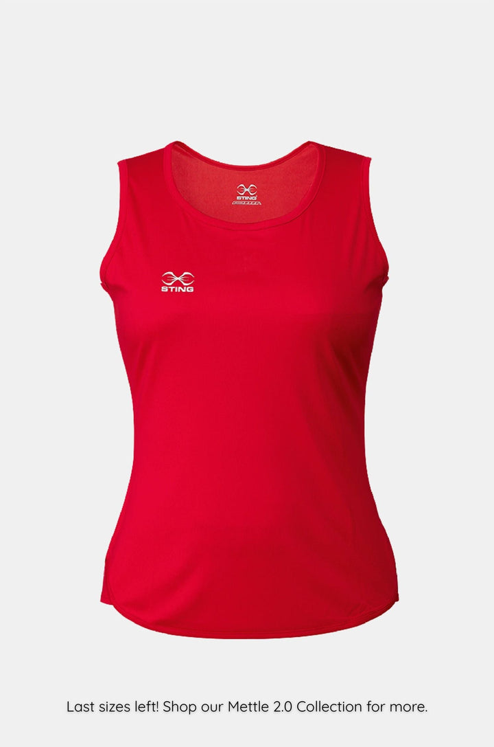 Junior Female Mettle Performance Singlet for Training and Competition Use