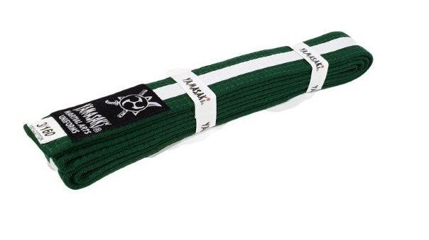 Yamasaki Coloured Belt with White Stripe | Professional Rank Progression