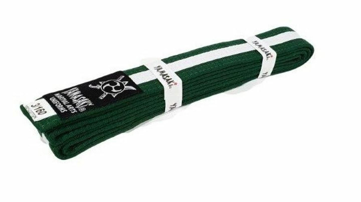 Yamasaki Coloured Belt with White Stripe | Professional Rank Progression