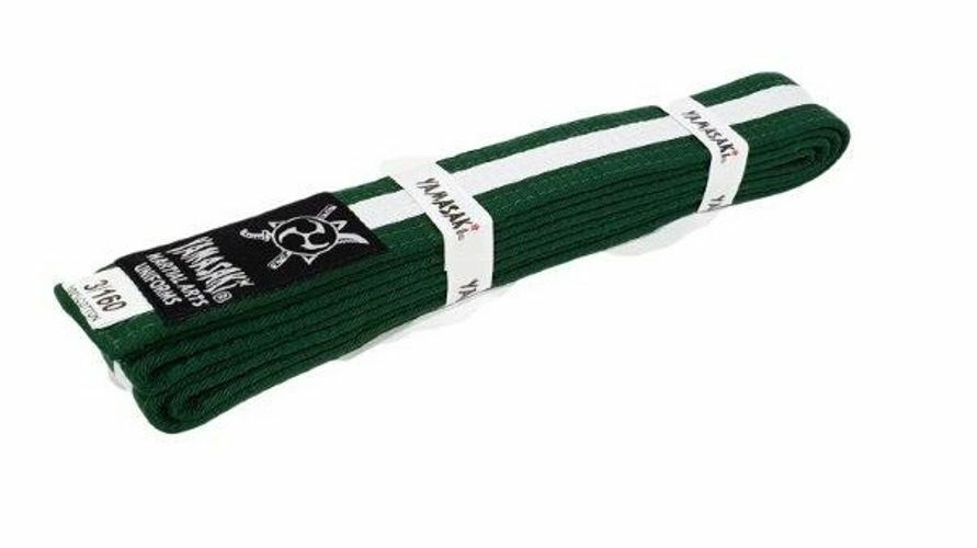 Yamasaki Coloured Belt with White Stripe | Professional Rank Progression