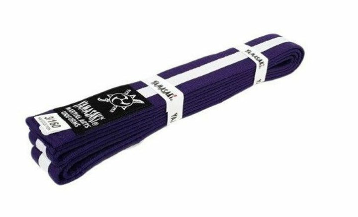 Yamasaki Coloured Belt with White Stripe | Professional Rank Progression