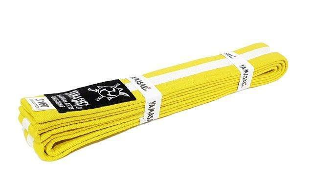 Yamasaki Coloured Belt with White Stripe | Professional Rank Progression