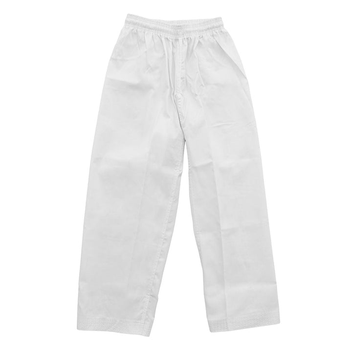 Martial Arts Pants - 8oz White Ribbed