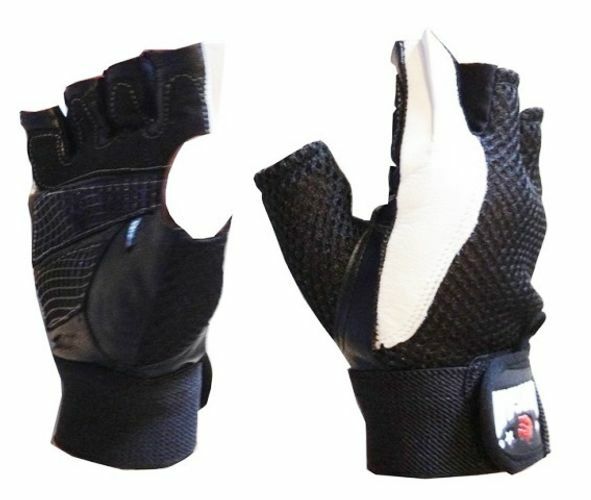 MORGAN LEATHER/MESH WEIGHT GLOVES