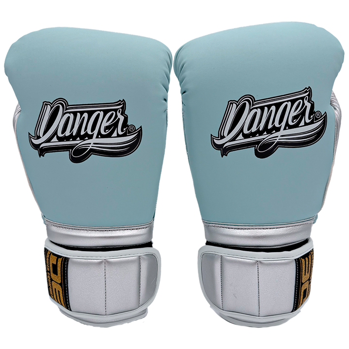 Boxing Gloves Danger Mexican Microfiber Baby Blue - Sambo Store Australasia